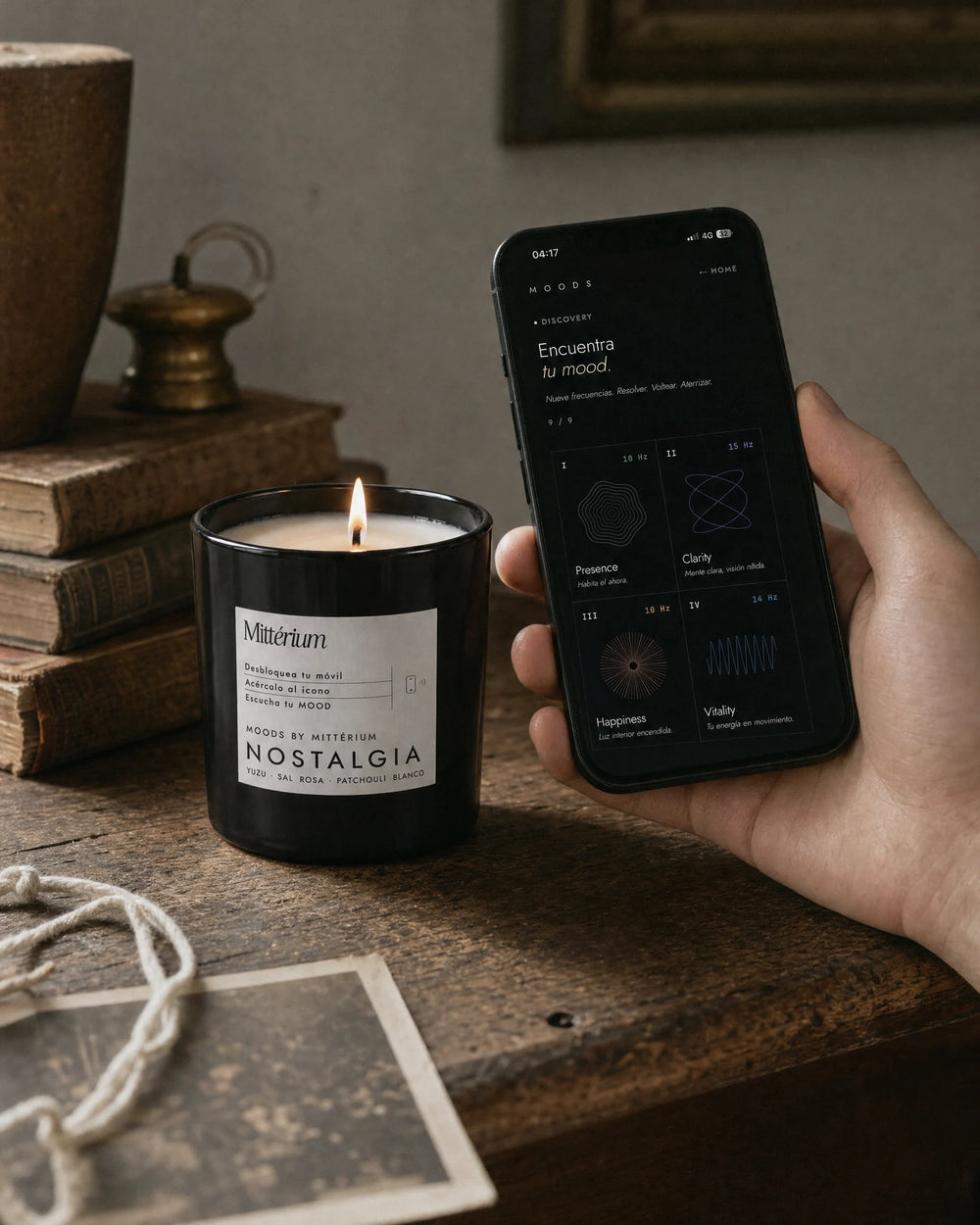MOODS · Nostalgia, Vela aromática