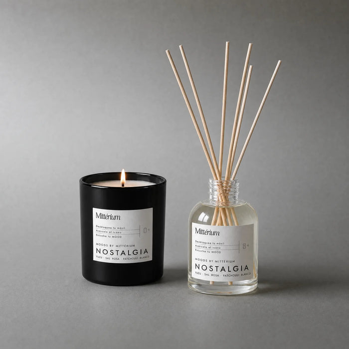 Ritual Nostalgia de Mittérium: vela aromática y difusor de varillas Nostalgia